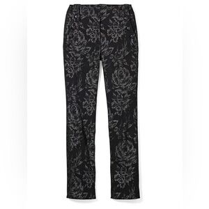 WHBM Jolie Button Straight Luxe Stretch Pant